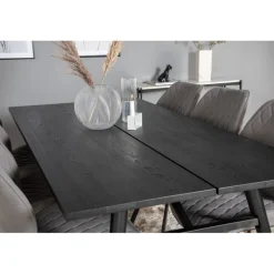 Elegant Spisebordssæt - Sort og Grå