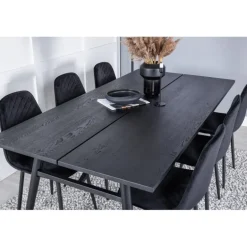 Elegant Spisebordssæt - Sort