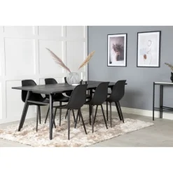 Elegant t Spisebordssæt - Sort