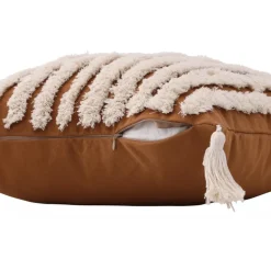 Elina Pudeovertræk - Brun og Hvid