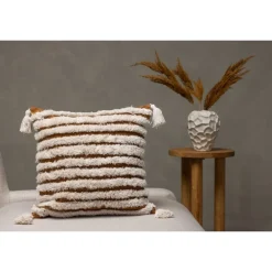 Elina Pudeovertræk - Brun og Hvid