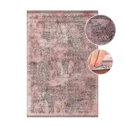 Elite Kortluvet tæppe Vintage - Rosa