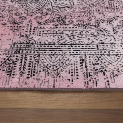 Elite Kortluvet tæppe Vintage - Rosa