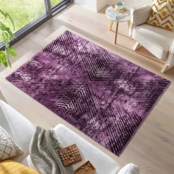 Elite Kortluvet tæppe Vintage - Lilla