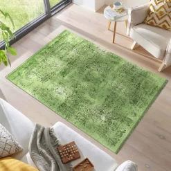 Elite Kortluvet Tæppeløber Vintage - Grøn