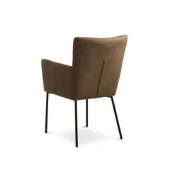 ELLIE spisebordsstol - Almond microfiber læder