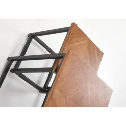 ELZA sæt af 2 sofaborde, Valnød/Sort