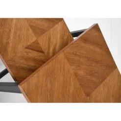 ELZA sæt af 2 sofaborde, Valnød/Sort