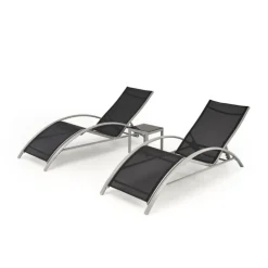 EMBOLO sæt med 2 liggestole + bord