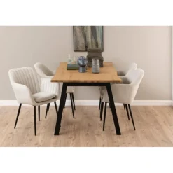 Emilia spisebordsstol med armlæn Enjoy Sand