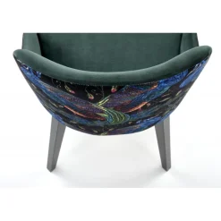 ENDO Spisebordsstol, Sort / Mørkegrøn