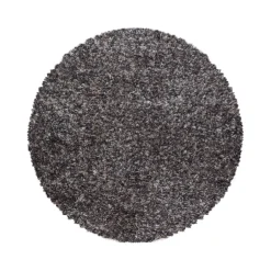 Enjoy Rund Shaggy tæppe Plettet - Brun