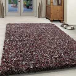 Enjoy Shaggy tæppe Plettet - Rød