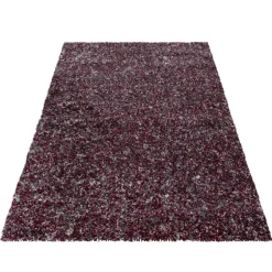 Enjoy Shaggy tæppe Plettet - Rød