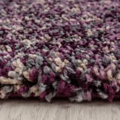 Enjoy Shaggy Tæppeløber Plettet - Lilla