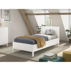 Enkeltseng 90 x 200 – Eva, hvid