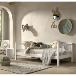 Enkeltseng i bøg 90 x 200 – Forrest, hvid