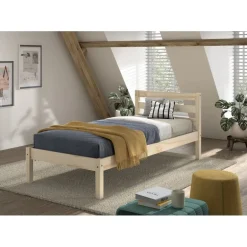 Enkeltseng 90x200 i natur – Pino