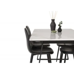 Estelle e Spisebordssæt - Sort og Hvid