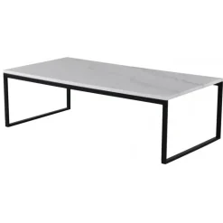 Estelle Ægte hvid Marmor Sofabord - 120 x 60cm
