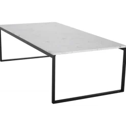 Estelle Ægte hvid Marmor Sofabord - 120 x 60cm