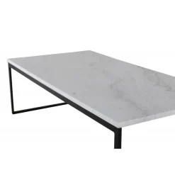 Estelle Ægte hvid Marmor Sofabord - 120 x 60cm