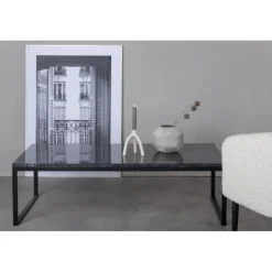 Estelle ægte marmor Sofabord 120x60cm - Grå