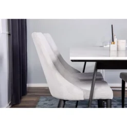 Estelle Marmor Spisestuesæt med 4 spisestole