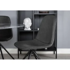 Estelle Rundt Spisebordssæt - Sort