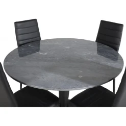 Estelle Rundt Spisebordssæt - Sort