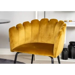 Estelle Rundt Spisebordssæt - Sort og Messing