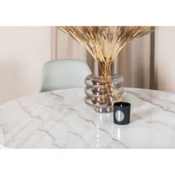 Estelle Rundt Spisebordssæt - Sort Grå og Hvid