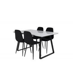 Estelle Spisebordssæt - Sort og Hvid