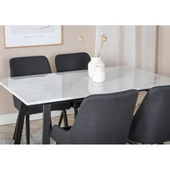 Estelle Spisebordssæt - Sort og Hvid