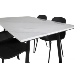 Estelle Spisebordssæt - Sort og Hvid