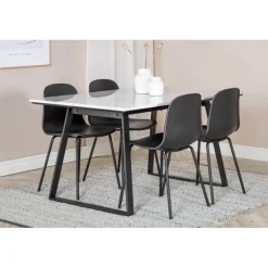 Estelle Spisebordssæt - Sort og Hvid