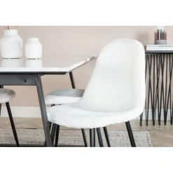 Estelle Spisebordssæt - Sort og Hvid