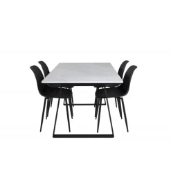 Estelle Spisebordssæt - Sort og Hvid