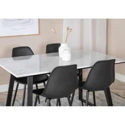 Estelle Spisebordssæt - Sort og Hvid