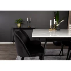Estelle t Spisebordssæt - Sort og Hvid