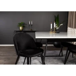 Estelle t Spisebordssæt - Sort og Hvid