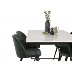 Estelle t Spisebordssæt - Sort, Grøn og Hvid