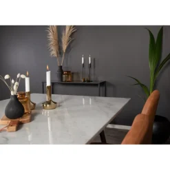 Estelle t Spisebordssæt - Sort, Brun og Hvid