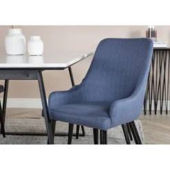 Estelle t Spisebordssæt - Sort, Blå og Hvid