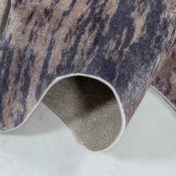 Etosha Vaskbart tæppe Imiteret koskind - Brun