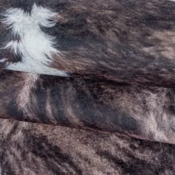Etosha Vaskbart tæppe Imiteret koskind - Brun