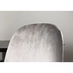 Eva Spisestol - Lysegrå og Sølvgrå