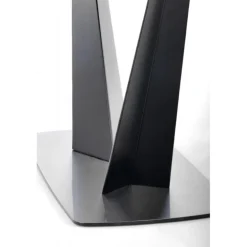 FANGOR Spisebord med udtræk, - top - MørkeGrå, ben - Sort