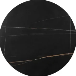 FATIMA sæt af to sofaborde, Sort marmorlook / guld