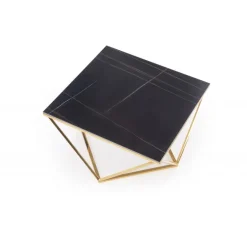 FELICIA sofabord, Sort marmor / guld